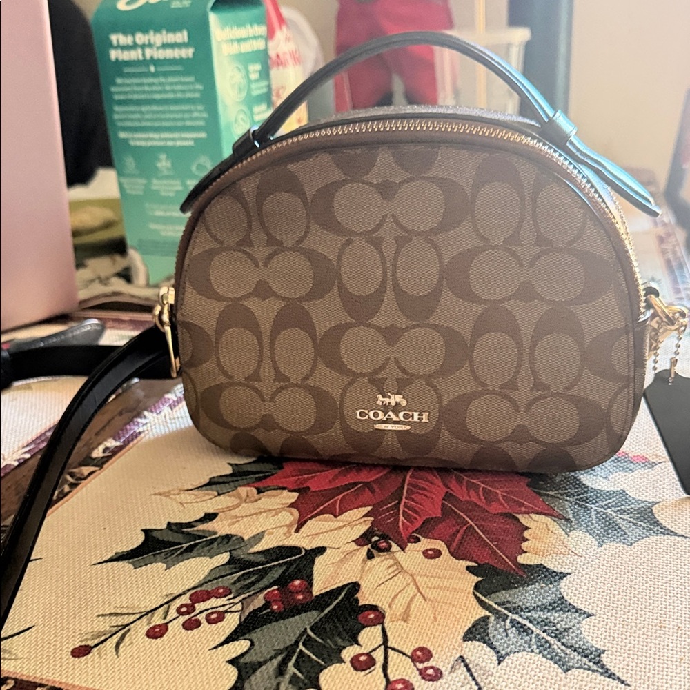 Coach Signature Brown Mini Bag